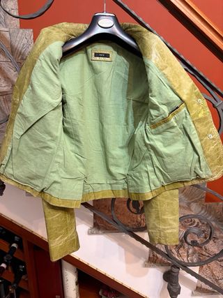 Giacca donna in vera pelle vintage