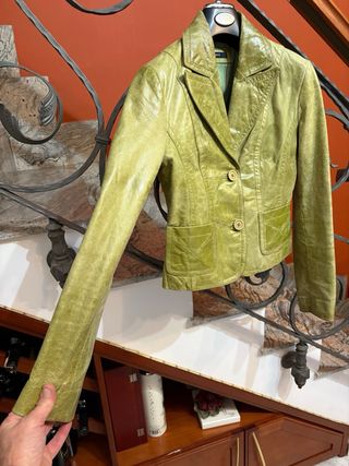 Giacca donna in vera pelle vintage