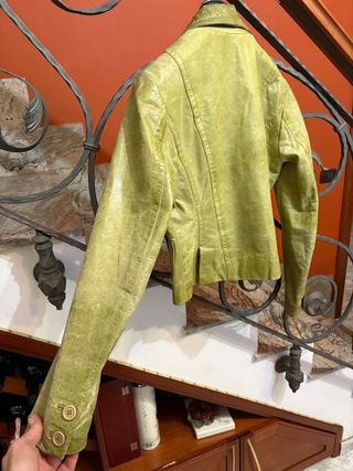 Giacca donna in vera pelle vintage