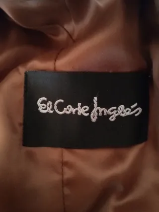 Abrigo El Corte Inglés Talla 40 Beige