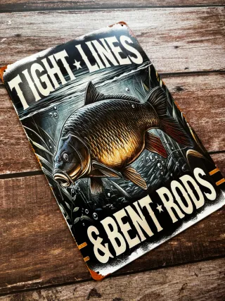 CARTEL DE PESCA CARPA BAJO EL AGUA CARPFISHING