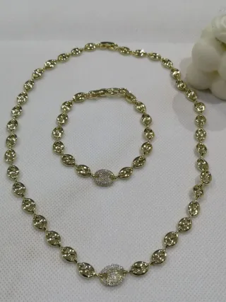 Conjunto oro 14k laminado