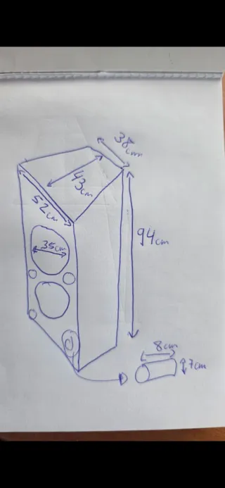 4 Cajas Subwoofer Doble 15 Vacías wharfedale