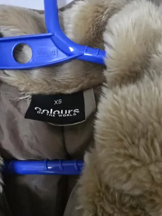 Chaquetón beige talla XS