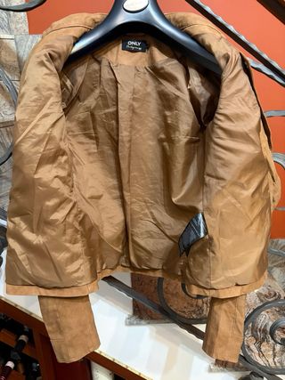 Giacca ONLY pelle marrone donna