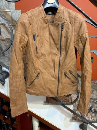 Giacca ONLY pelle marrone donna