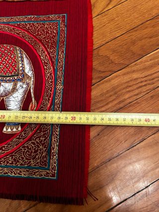 Tessuto dipinto elefante Thailandia