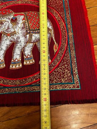 Tessuto dipinto elefante Thailandia