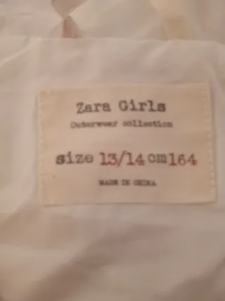 Chaleco Zara Talla 13 a 14 años