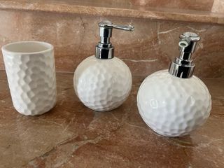 Set 2 portasapone e 1 portaspazzolino