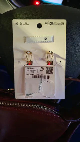 Pendientes NUEVOS de Cristales Combinados, Oro