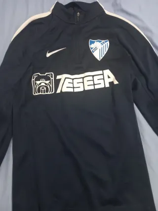 Sudadera Nike Málaga CF Negra y Blanca