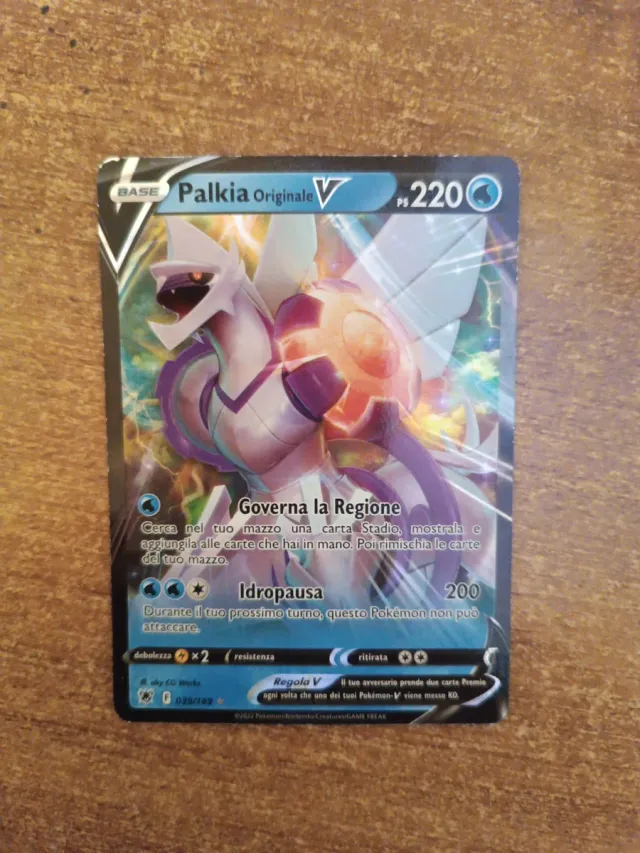 Palkia Originale V - 220 HP - Carta Pokémon