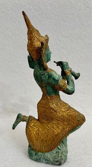 Antica statuina in bronzo