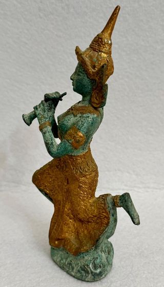 Antica statuina in bronzo