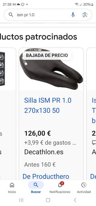 Sillín ISM PR 1.0 Negro