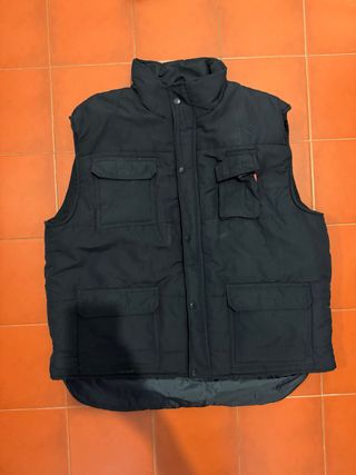 Chaleco de trabajo negro talla XL