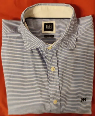 Camisa Pedro del Hierro Rayas Azul/Blanco