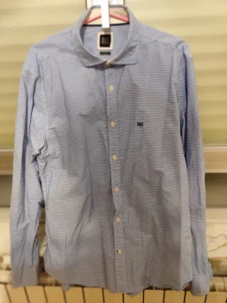 Camisa Pedro del Hierro Rayas Azul/Blanco