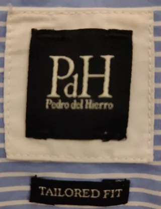 Camisa Pedro del Hierro Rayas Azul/Blanco