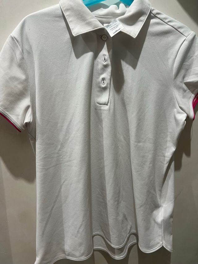 Camiseta polo niña blanca
