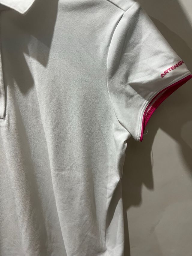 Camiseta polo niña blanca