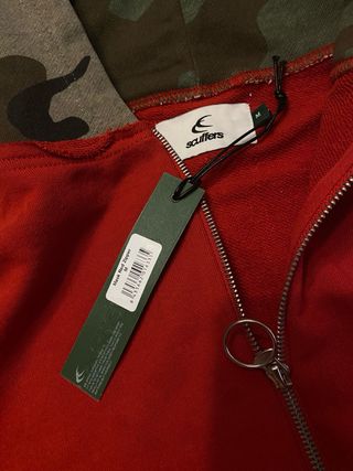 Sudadera Scuffers cremallera roja M