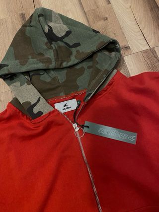 Sudadera Scuffers cremallera roja M