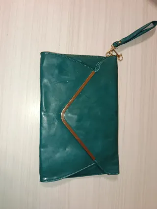 Pochette donna verde acqua
