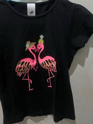 Camiseta negra niña