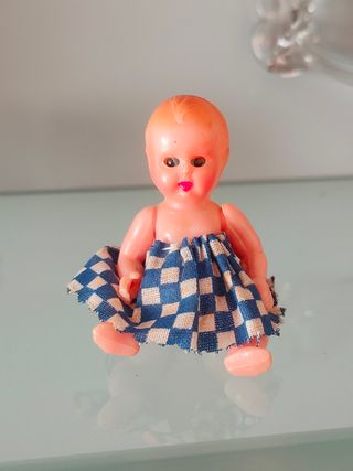 Bambola celluloide anni 60 occhi mobili