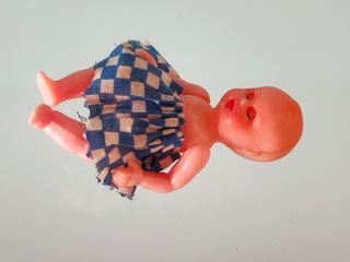 Bambola celluloide anni 60 occhi mobili