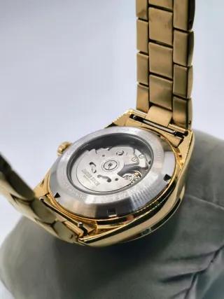 Reloj Jacob Zech Dorado Automático Calendario