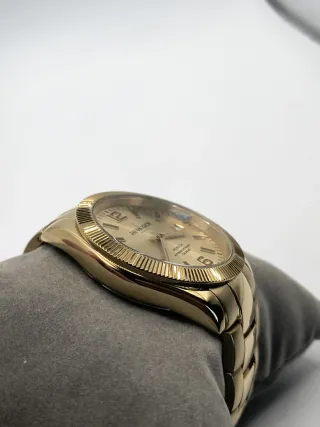 Reloj Jacob Zech Dorado Automático Calendario