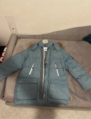 Piumino Polbot Pelle d'Oca Blu