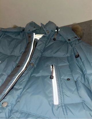 Piumino Polbot Pelle d'Oca Blu