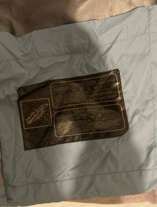 Piumino Polbot Pelle d'Oca Blu