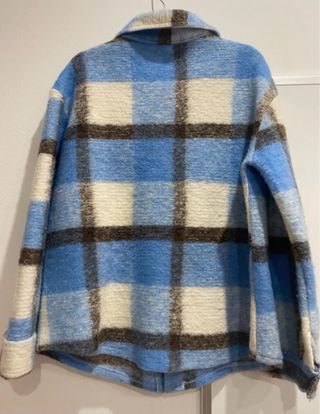Chaqueta cuadros azul y blanco