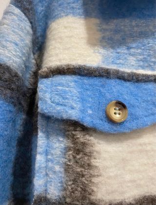 Chaqueta cuadros azul y blanco