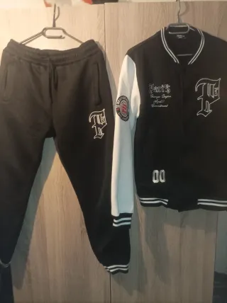 Conjunto Chándal Negro y Blanco