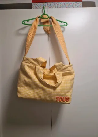 Bolso Tous cuadros amarillo