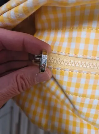 Bolso Tous cuadros amarillo