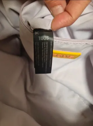 Bolso Tous cuadros amarillo