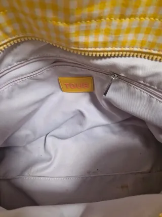 Bolso Tous cuadros amarillo