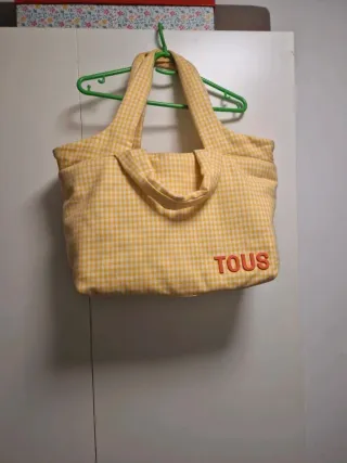 Bolso Tous cuadros amarillo