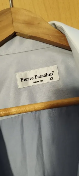 Camisa Pierre Pazolin Slim Fit Azul Talla L