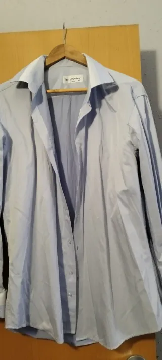 Camisa Pierre Pazolin Slim Fit Azul Talla L