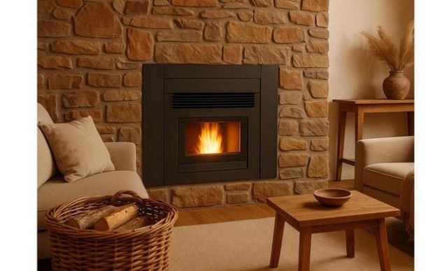 Estufa de Pellets insertable Nueva ESC67002GRA