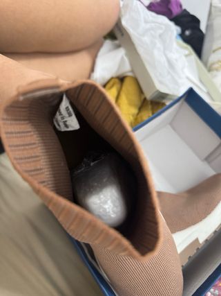 Zapatos botín Marypaz beige y marrón