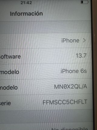 iPhone 6s 32gb Argento - Non funziona il tasto Home né Touch ID - Posteriore graffiato
